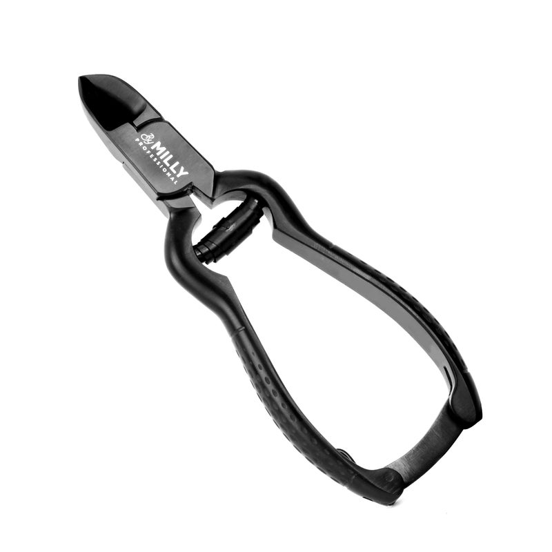 By MILLY Heavy Duty Toenail Clippers for Thick Toenails  High Carbon Stainless Steel  Trim Thick or Hard Toenails  Professional Nail Clippers for Seniors  Podiatrist Toenail Clippers Black